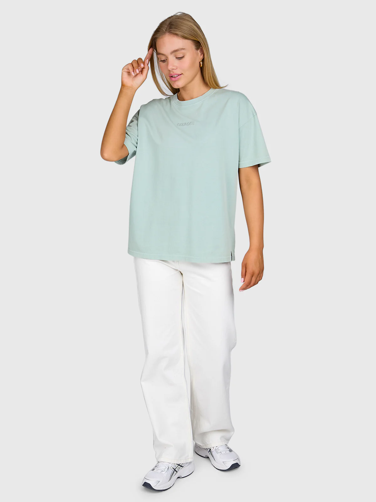 Esseries Women T-shirt | Aqua Grey - Image 5