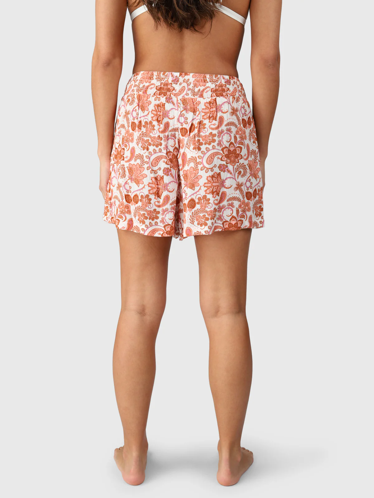 Essia-Paisley Women Shorts | Snow - Image 4