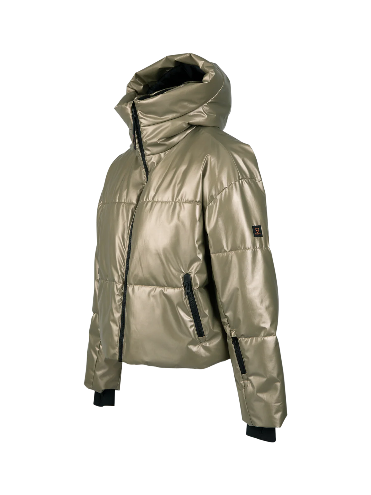 Fiaskia-Metallic Women Snow Jacket | Fungi - Image 10