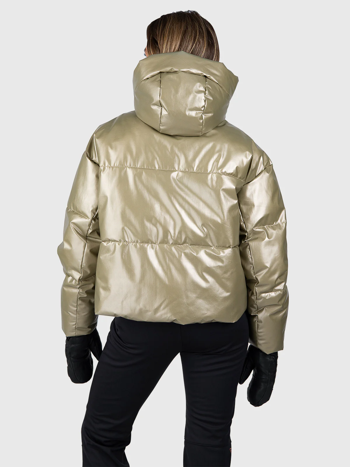 Fiaskia-Metallic Women Snow Jacket | Fungi - Image 3