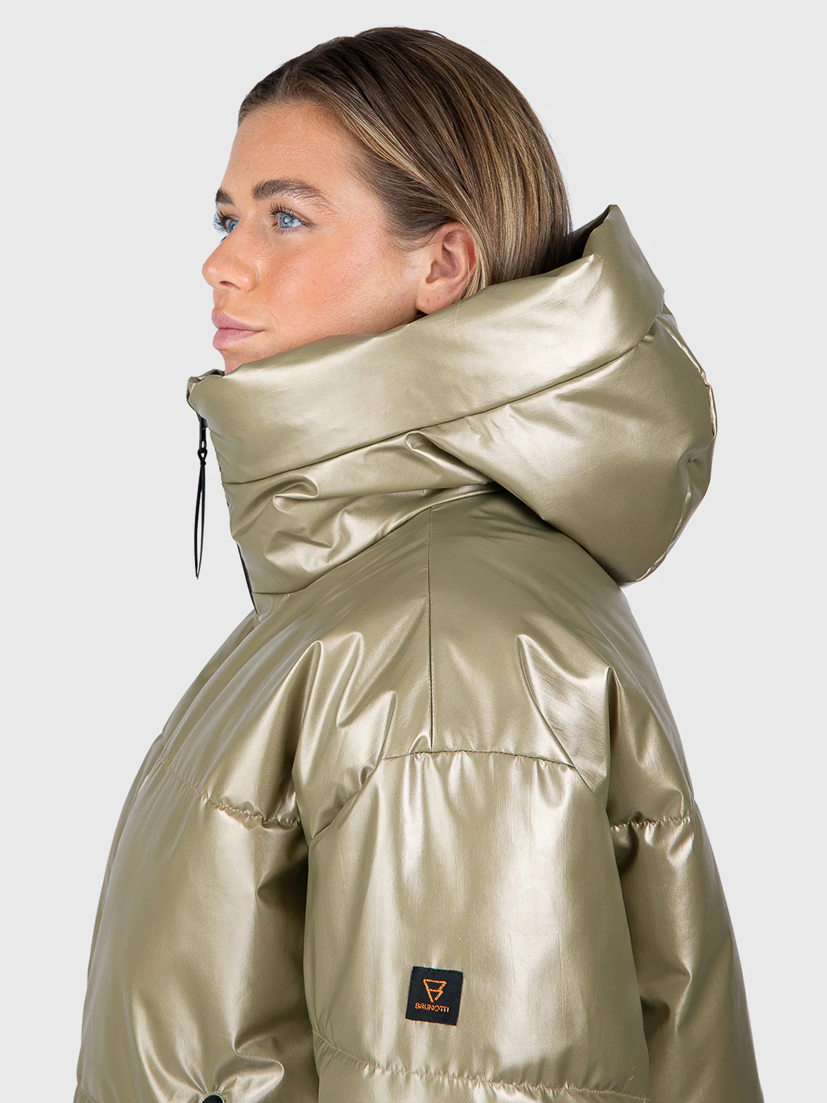 Fiaskia-Metallic Women Snow Jacket | Fungi - Image 7