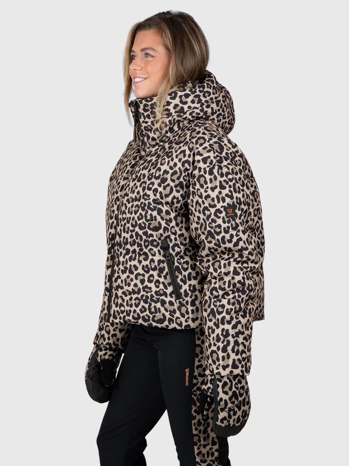 Fiaskia-Print Women Snow Jacket | Wild Thing Fungi - Image 4