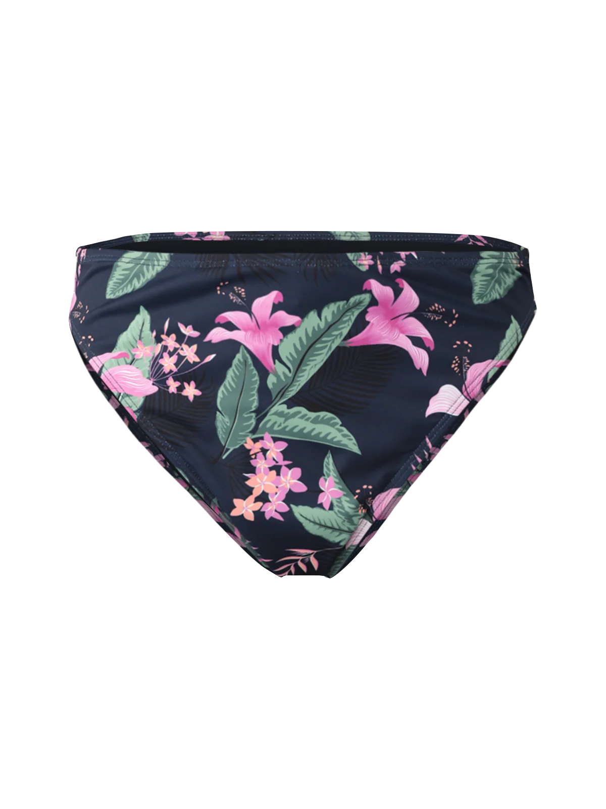Flores-Tropicana Women High Waist Bikini Bottom | Indigo Blue - Image 8