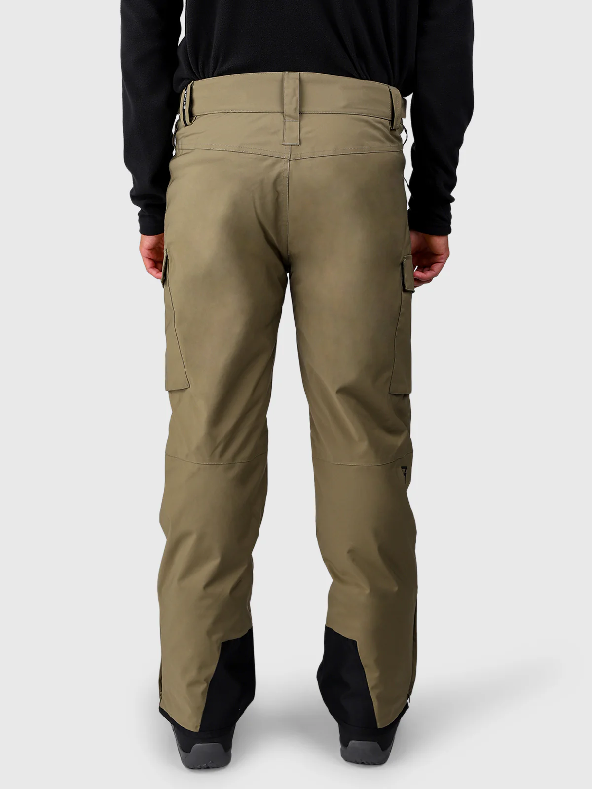 Footrail-Cargo Men Snow Pants | Dusky Green - Image 4