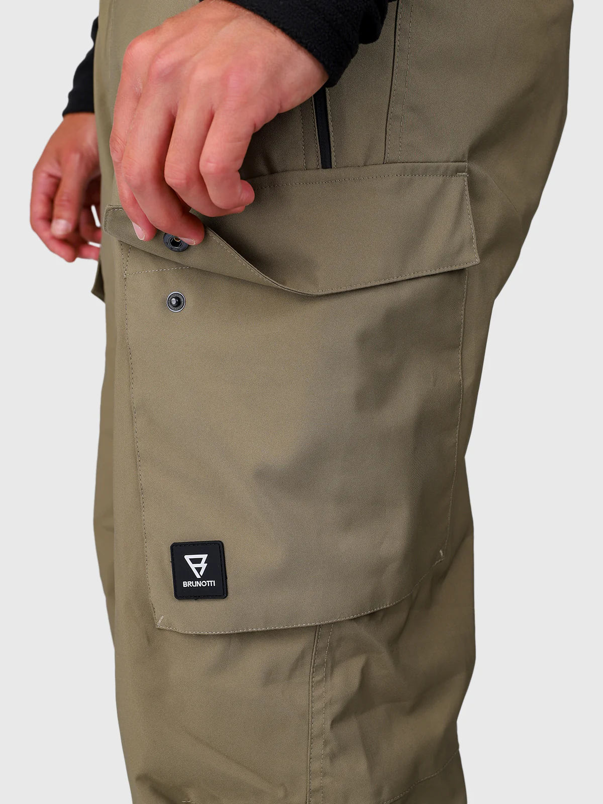 Footrail-Cargo Men Snow Pants | Dusky Green - Image 5