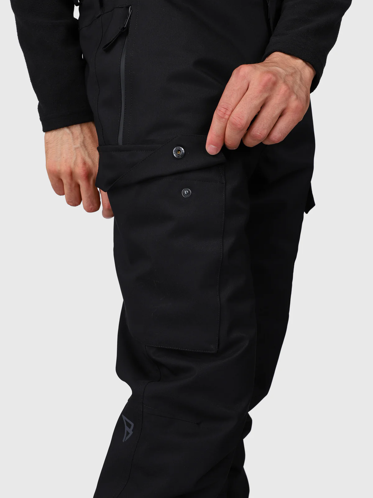 Footrail-Cargo Men Snow Pants | Black - Image 6