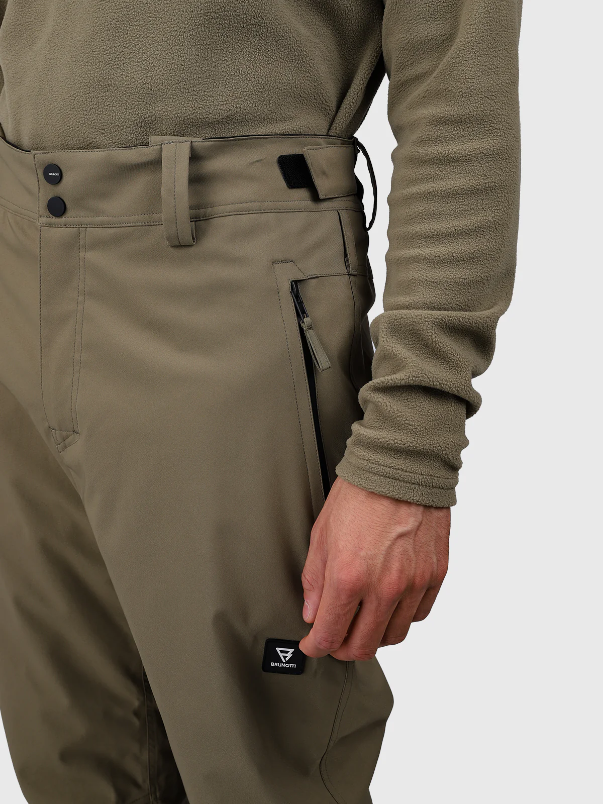 Footrail Men Snow Pants | Dusky Green - Image 11