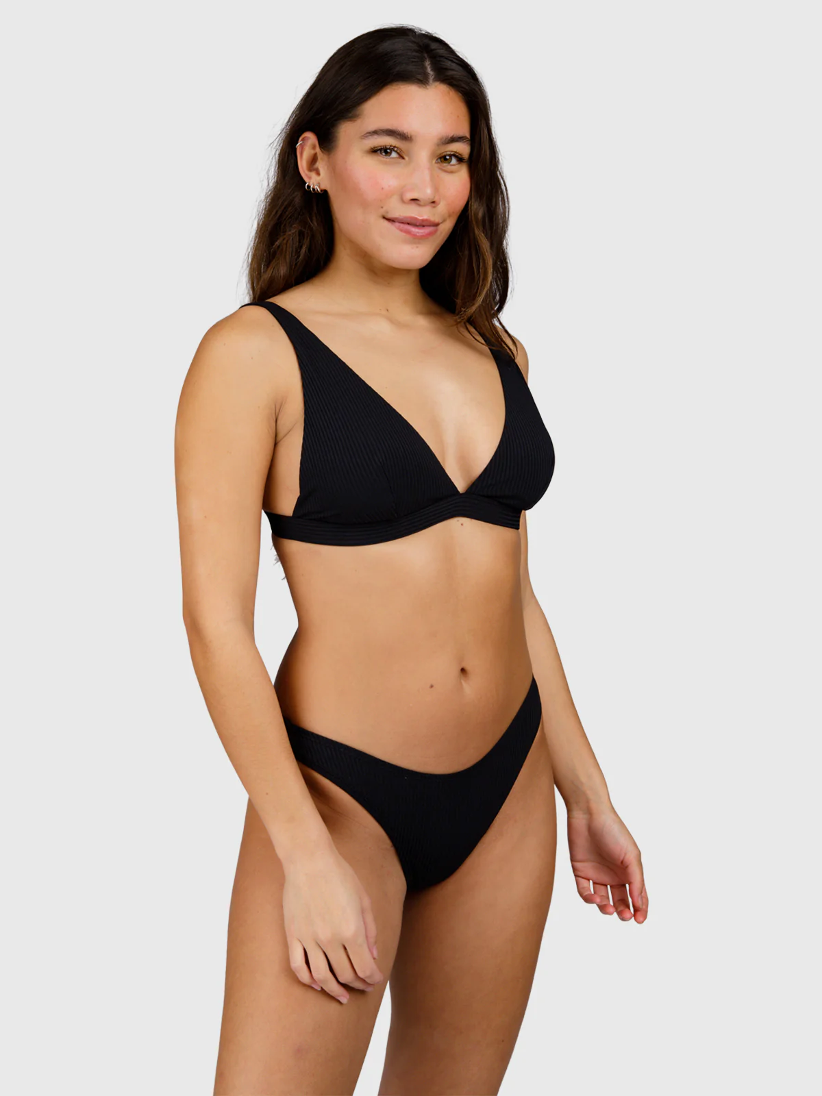 Fortelle-Rib Women Bikini Top | Black - Image 5