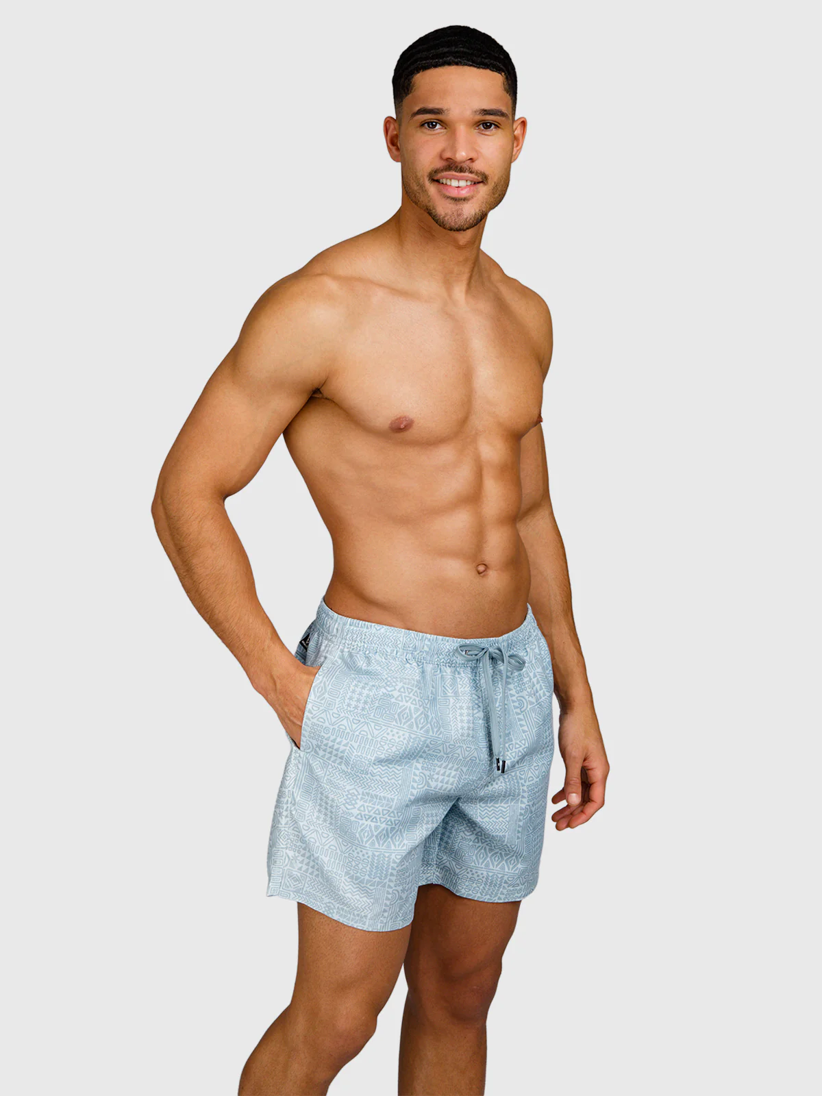 Helios-Print Men Swim Shorts | Mist - Image 4