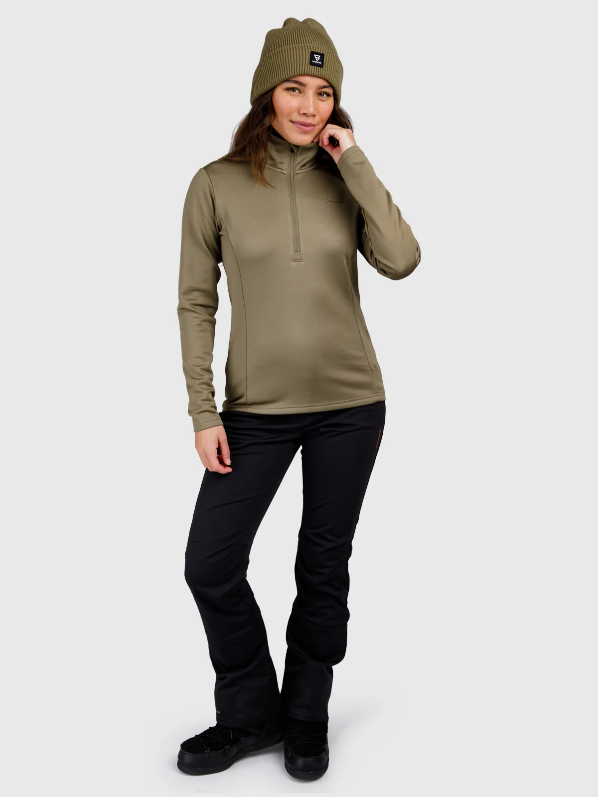Heronne Women Fleece | Dusky Green - Image 5