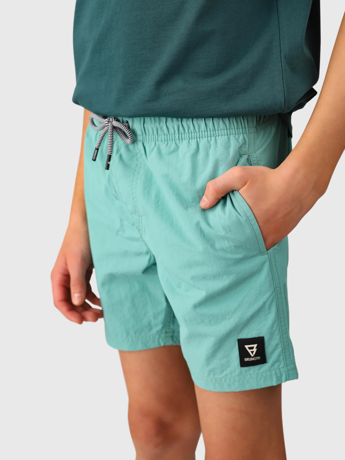 Hestey Boys Swim Shorts | Bottle Green - Image 5