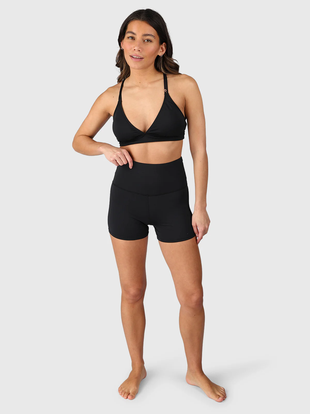 Hibiki Women Legging Shorts | Black - Image 2
