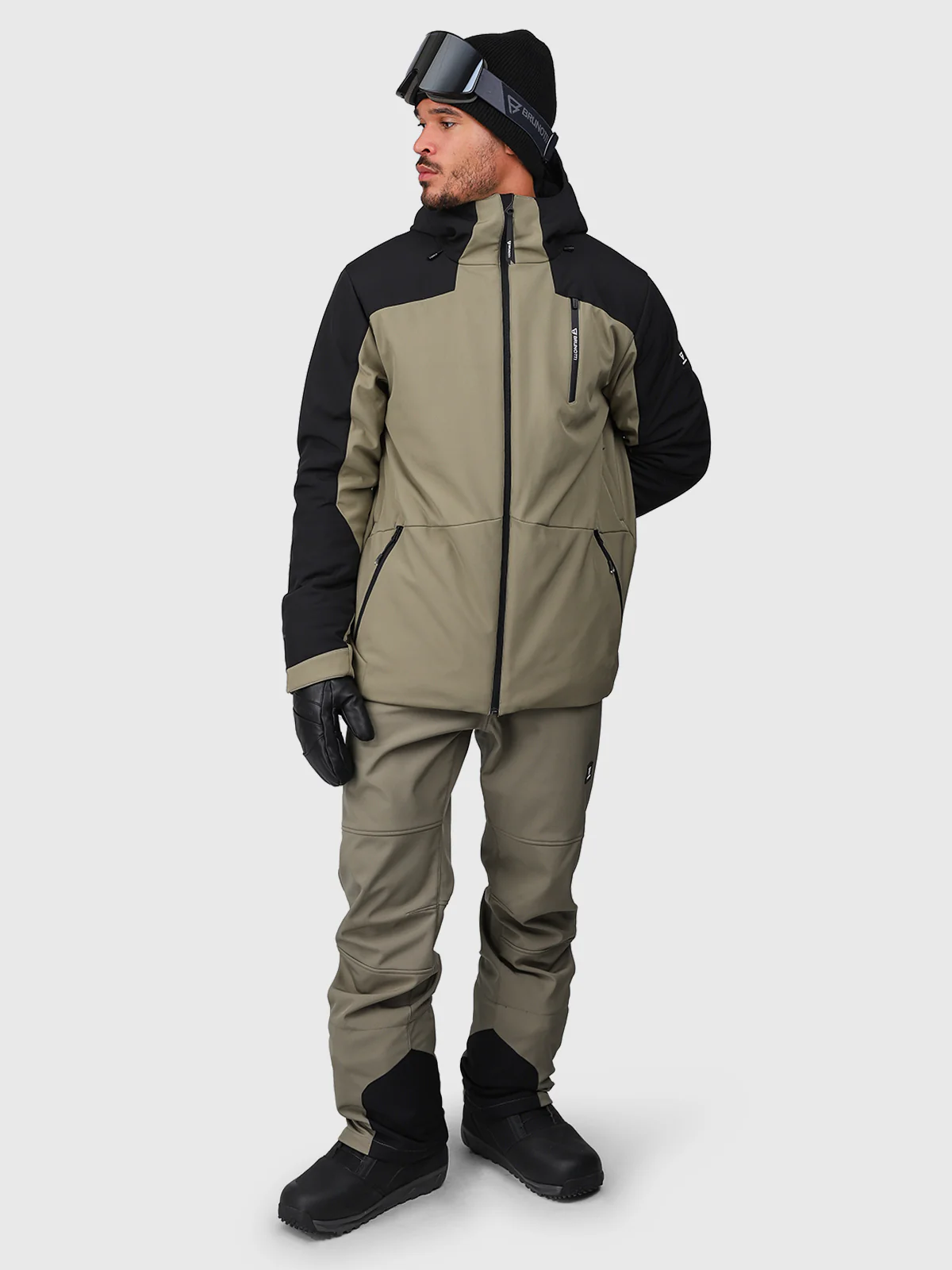 Huygens Men Softshell Pants | Dusky Green - Image 2