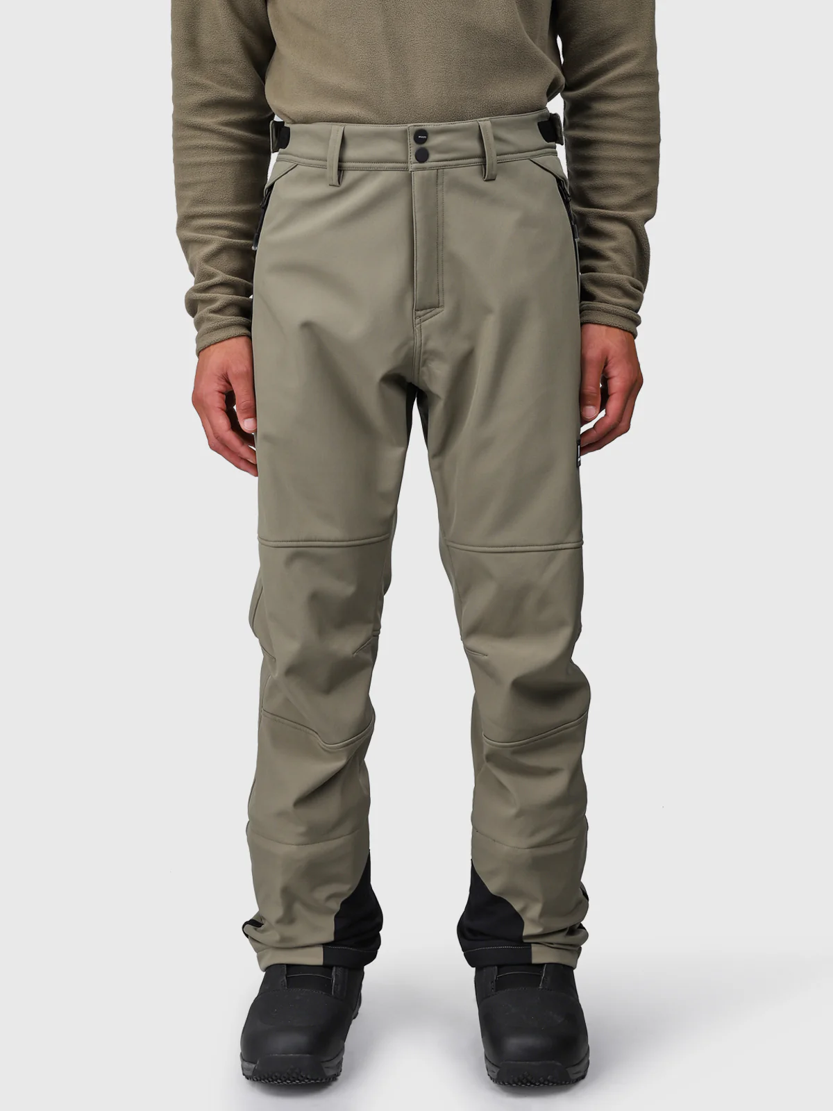 Huygens Men Softshell Pants | Dusky Green - Image 3