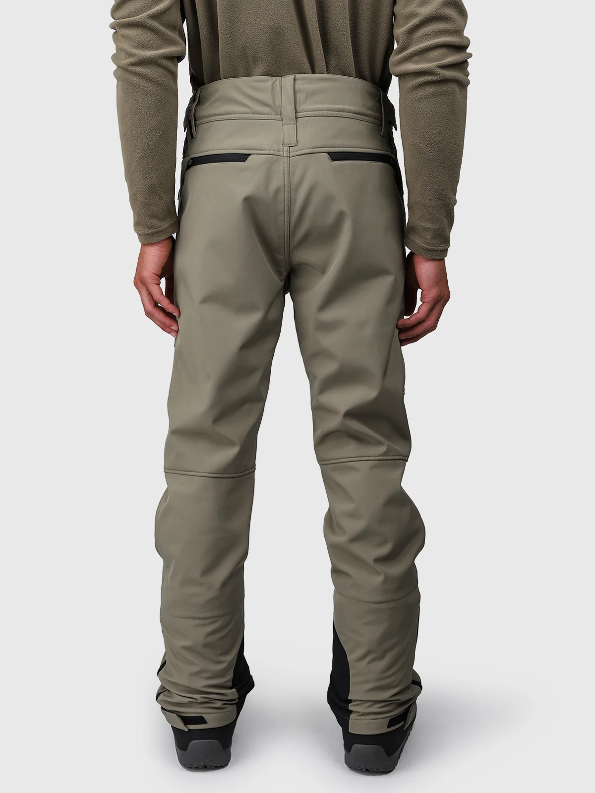 Huygens Men Softshell Pants | Dusky Green - Image 4