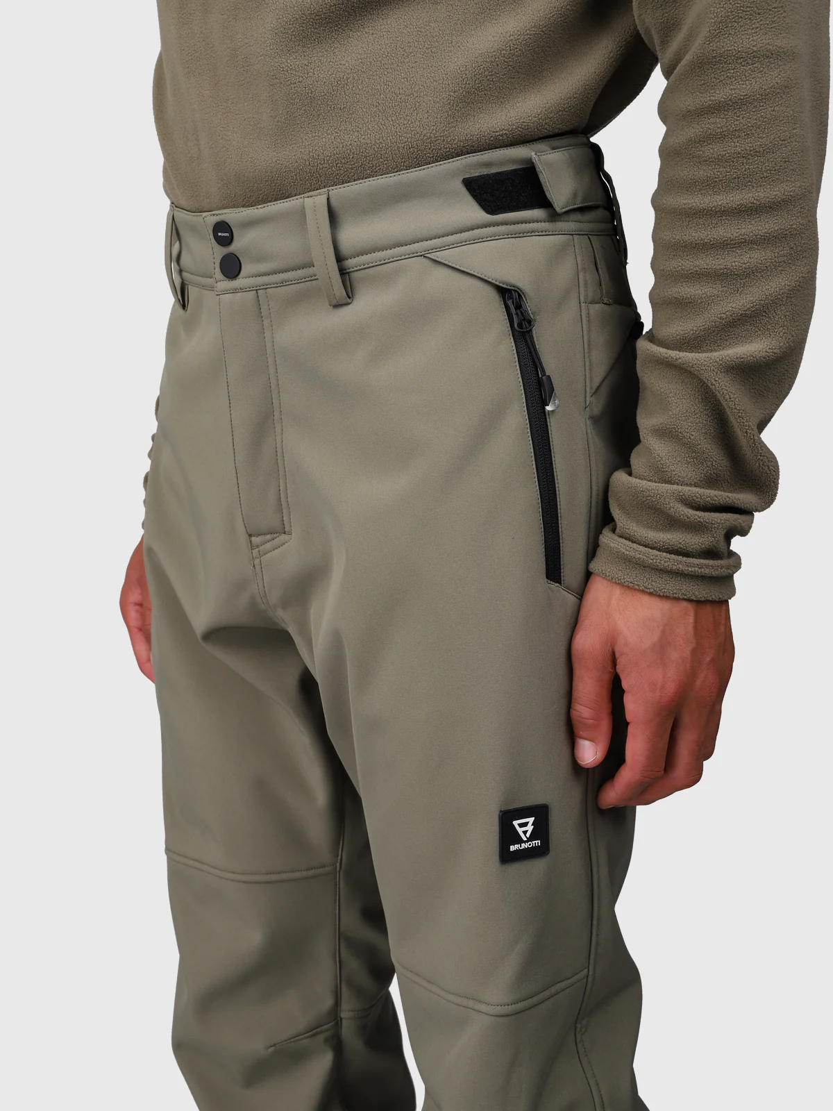 Huygens Men Softshell Pants | Dusky Green - Image 5