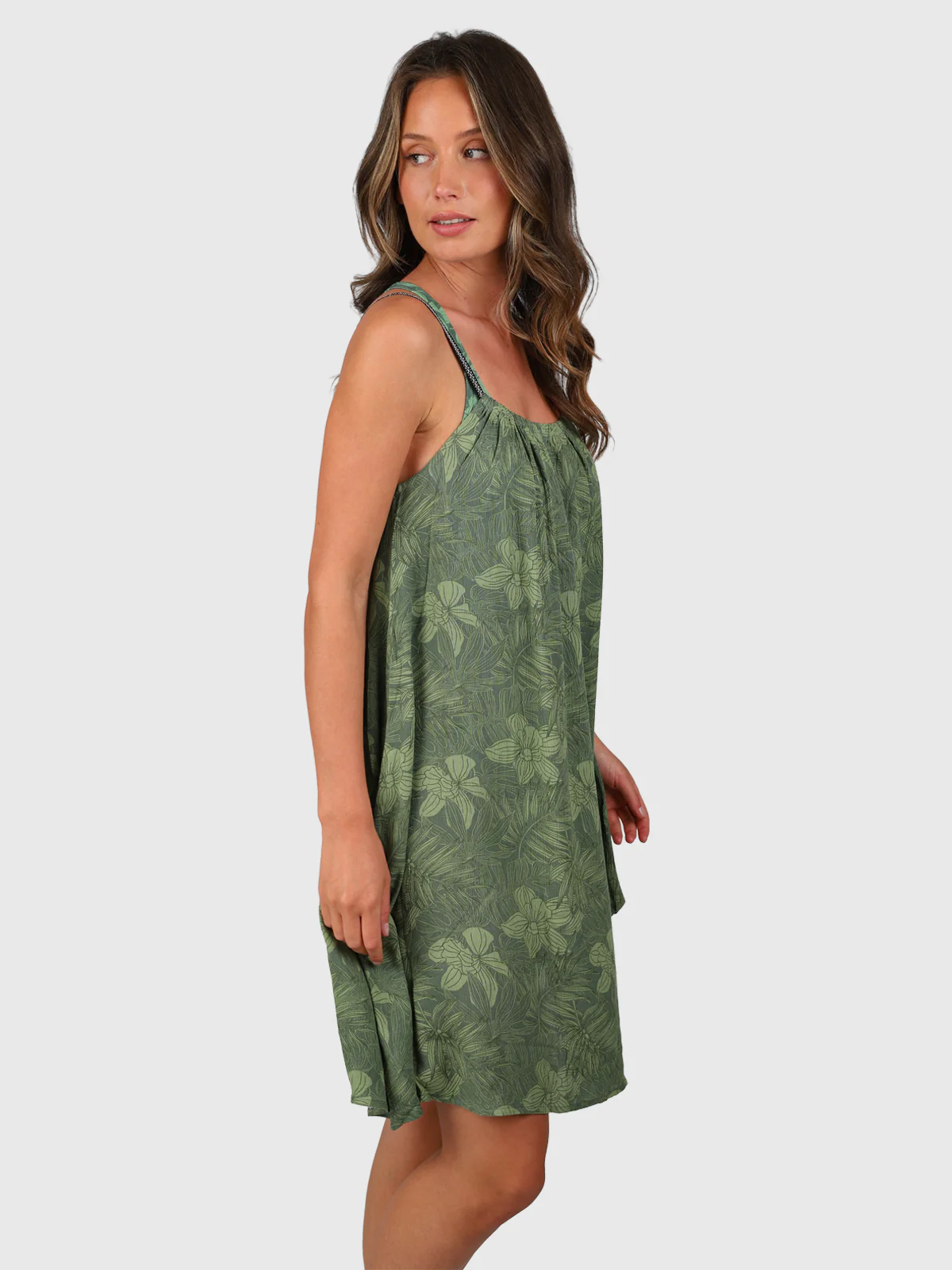 Isla-Leaf Women Dress | Juniper - Image 4