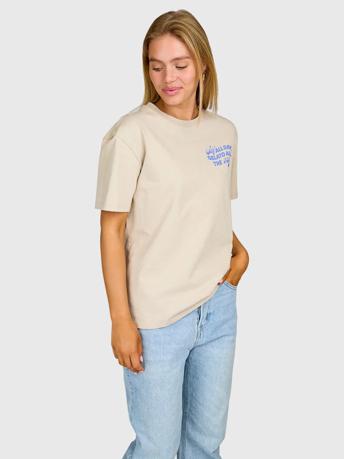 Ittalo Women T-shirt | Feather Grey - Image 3