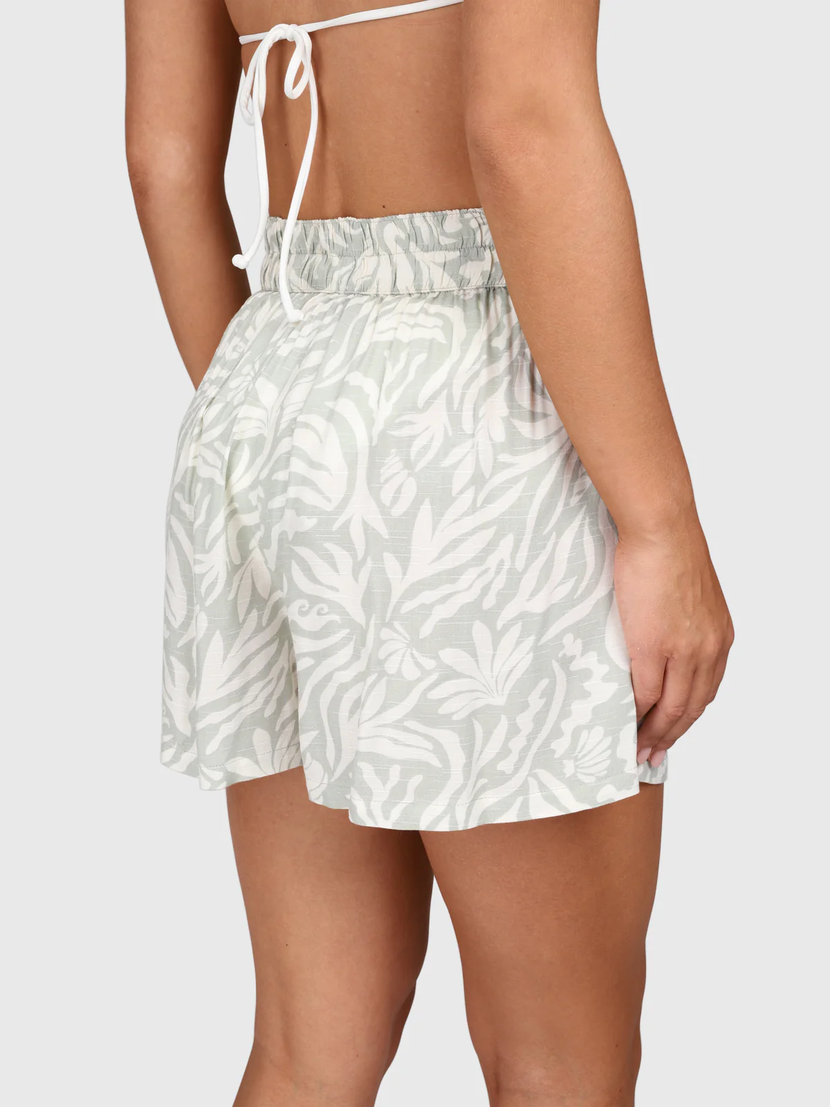 Ize-Print Women Shorts | Aqua Grey - Image 10