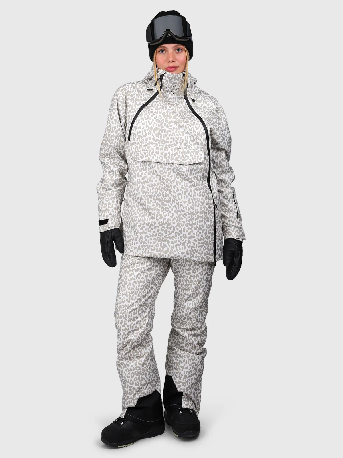 Joicya-Print Women Snow Jacket | Leopard Snow - Image 6