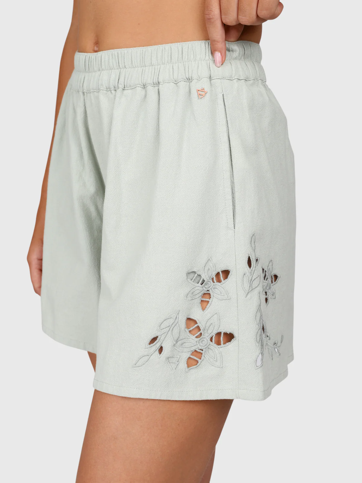 Julee Women Shorts | Aqua Grey - Image 12