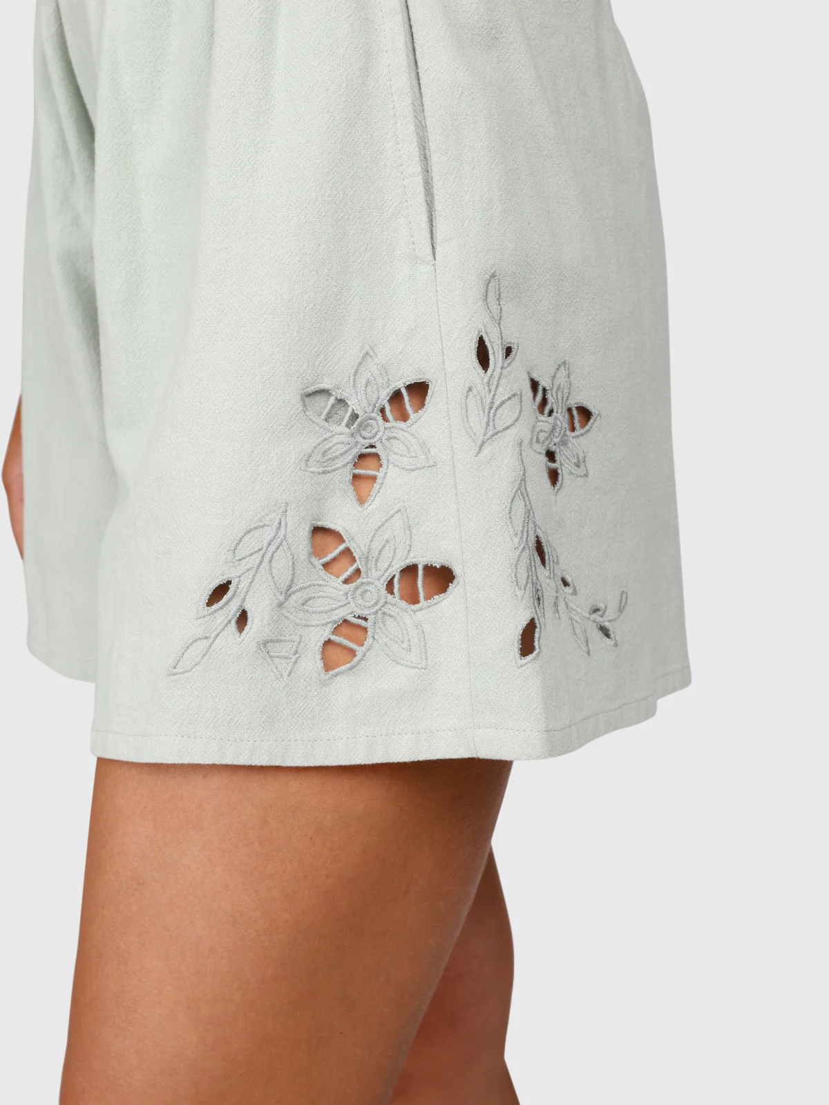 Julee Women Shorts | Aqua Grey - Image 2