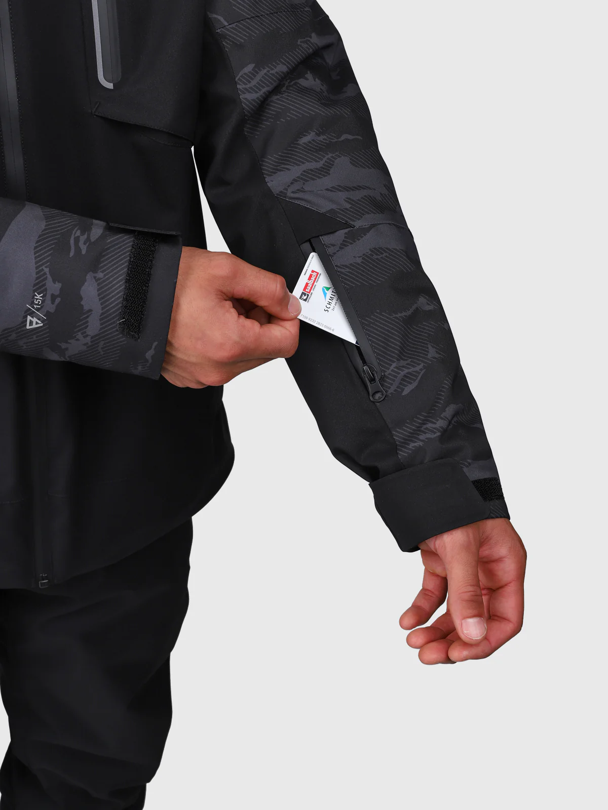 Kanisher Men Snow Jacket | Black - Image 13