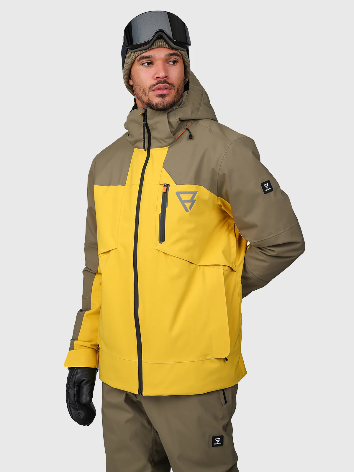 Kanisher Men Snow Jacket | Lemon Curry - Image 4