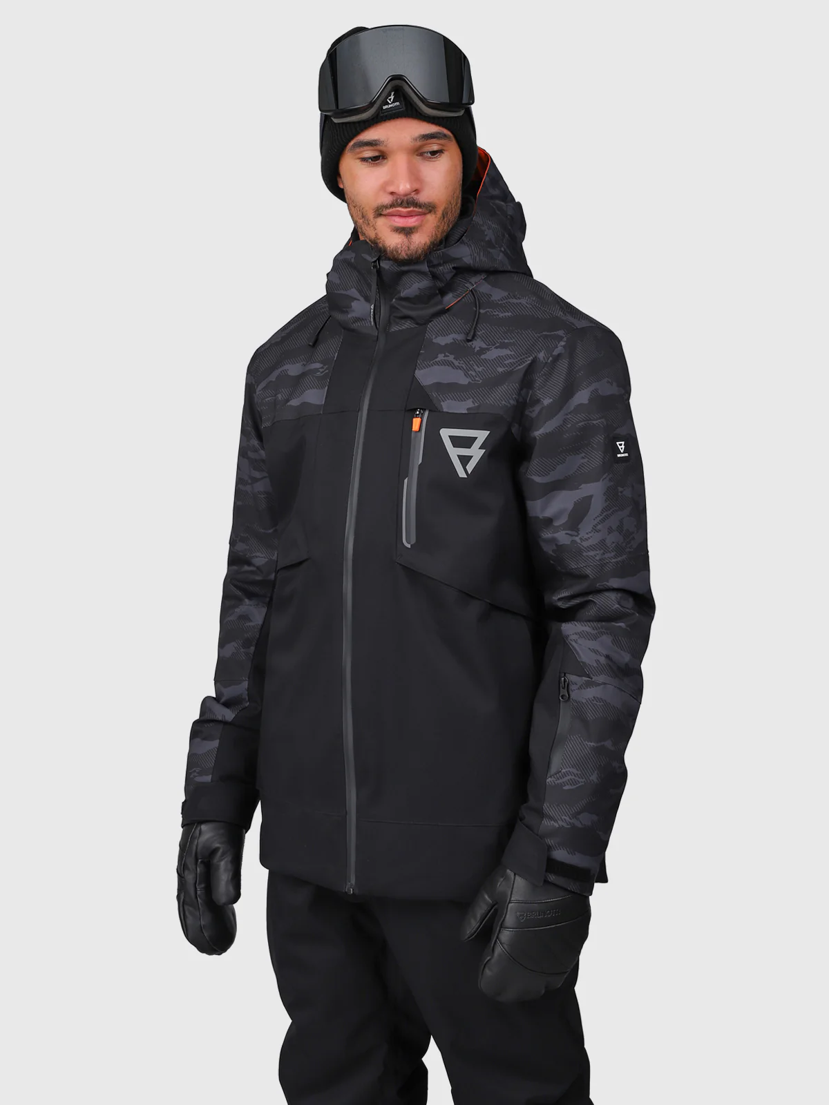 Kanisher Men Snow Jacket | Black - Image 3
