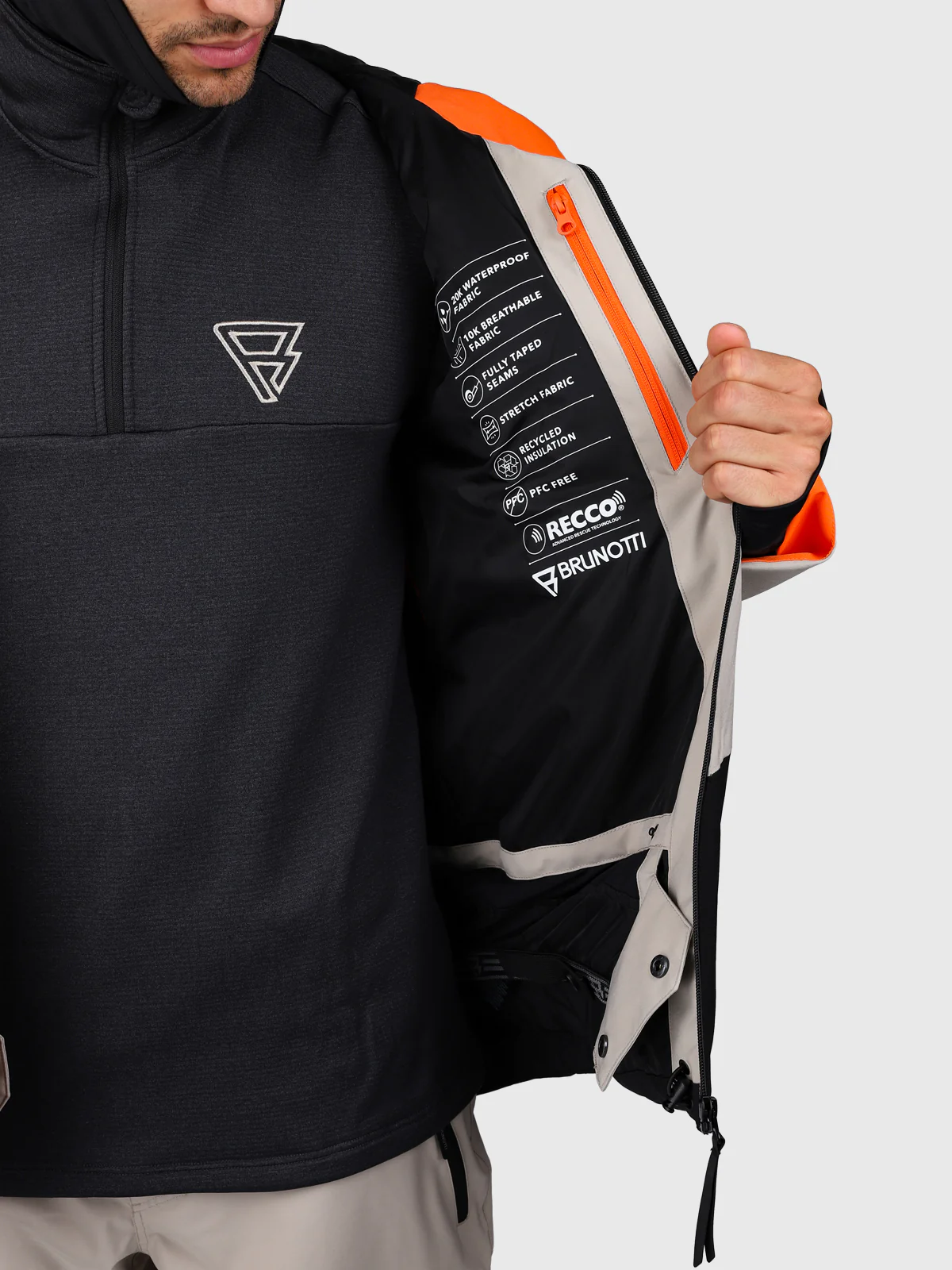Kendron Men Snow Jacket | Fungi - Image 12