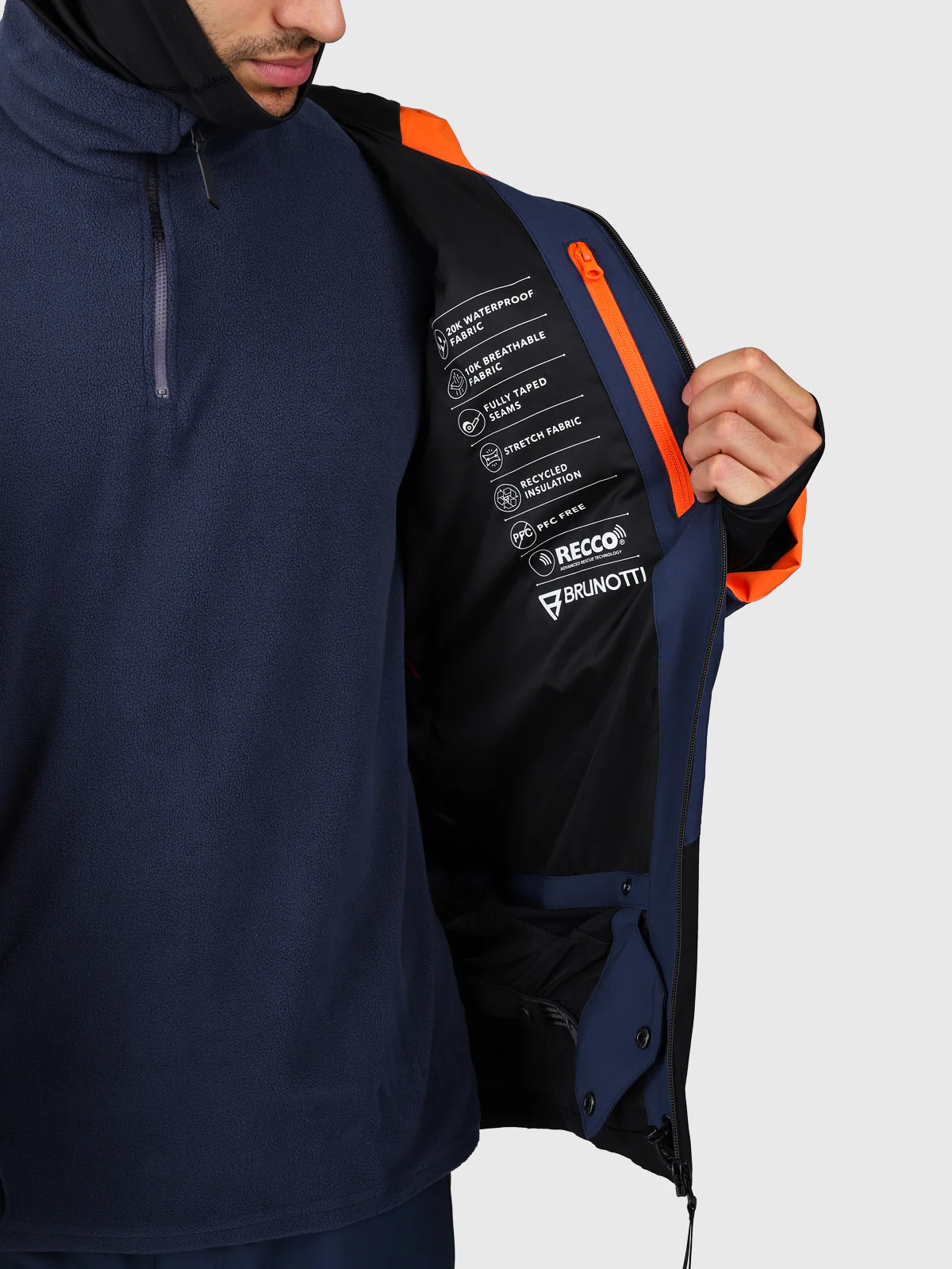 Kendron Men Snow Jacket | Indigo Blue - Image 14