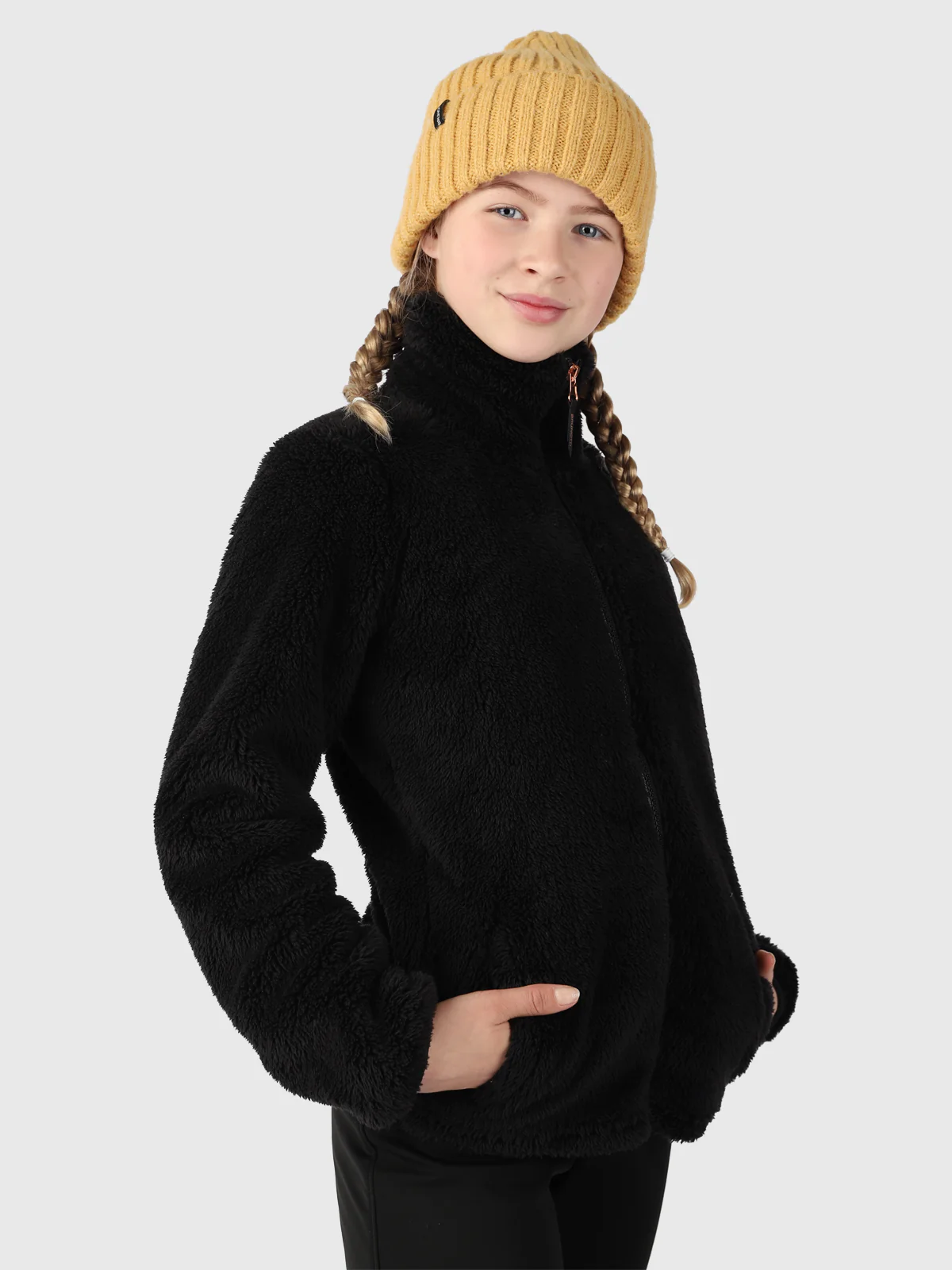Kyoti Girls Fleece Vest | Black - Image 5
