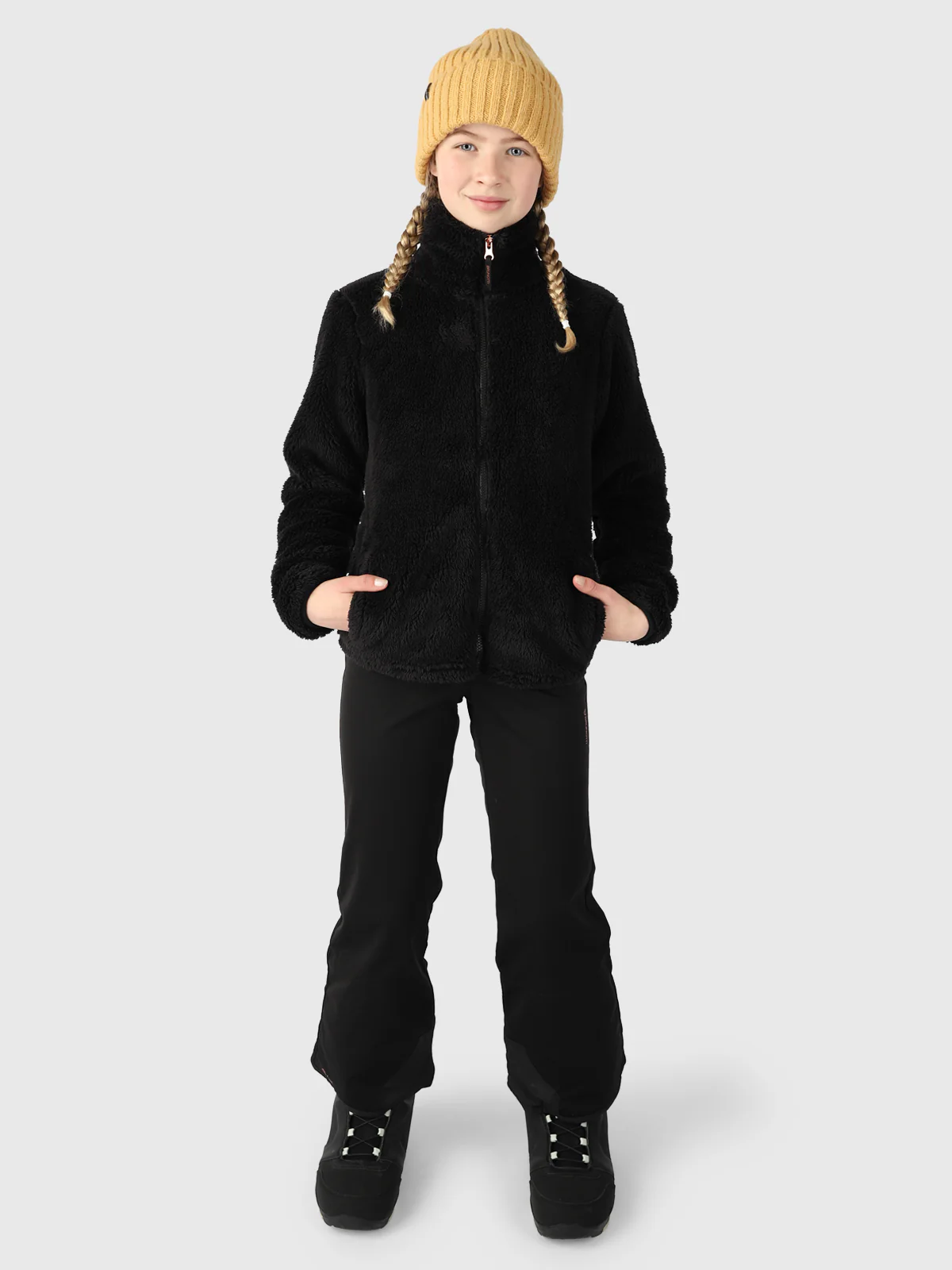 Kyoti Girls Fleece Vest | Black - Image 7