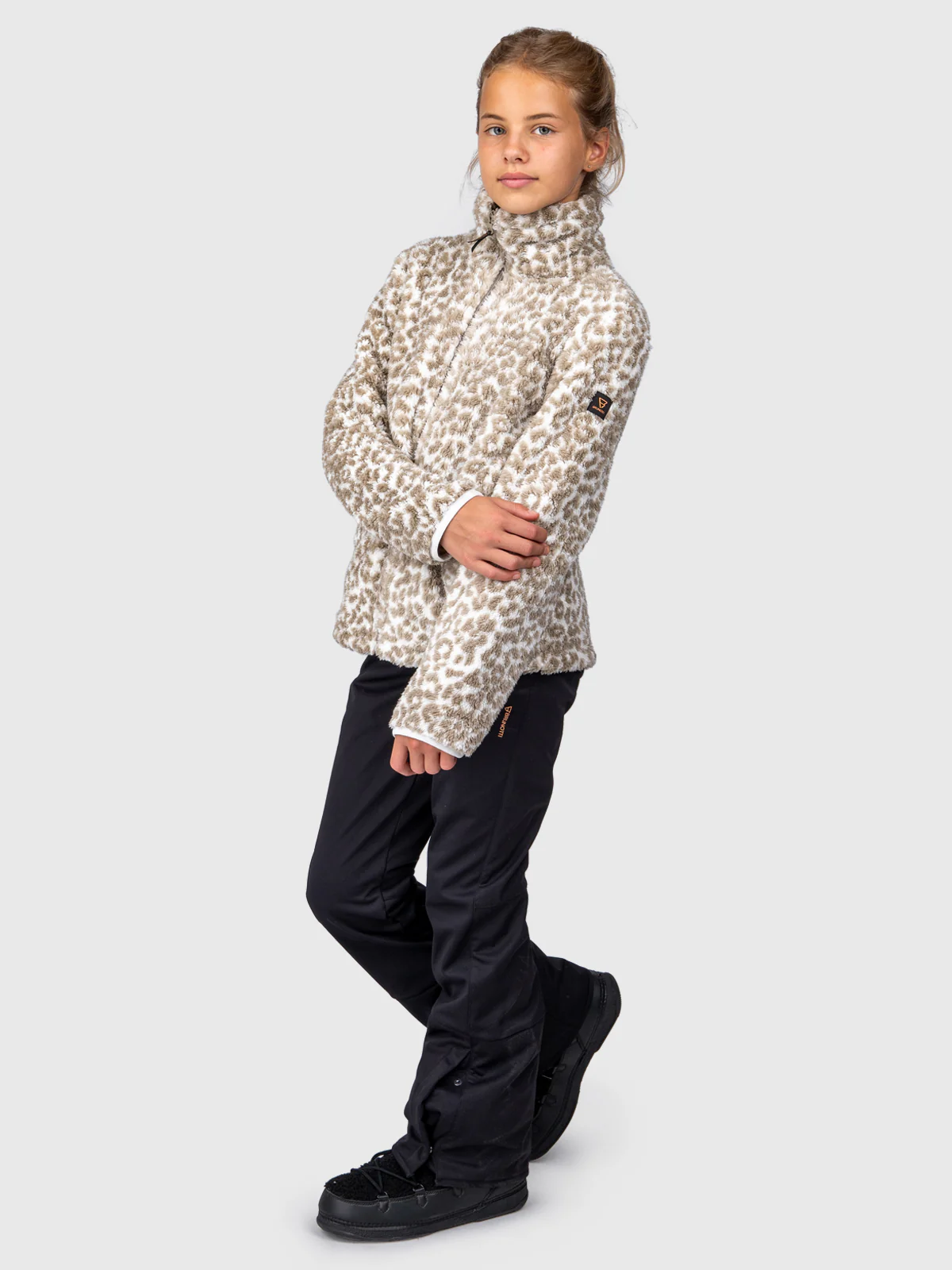Kyoti-Print Girls Fleece | Leopard Snow - Image 5
