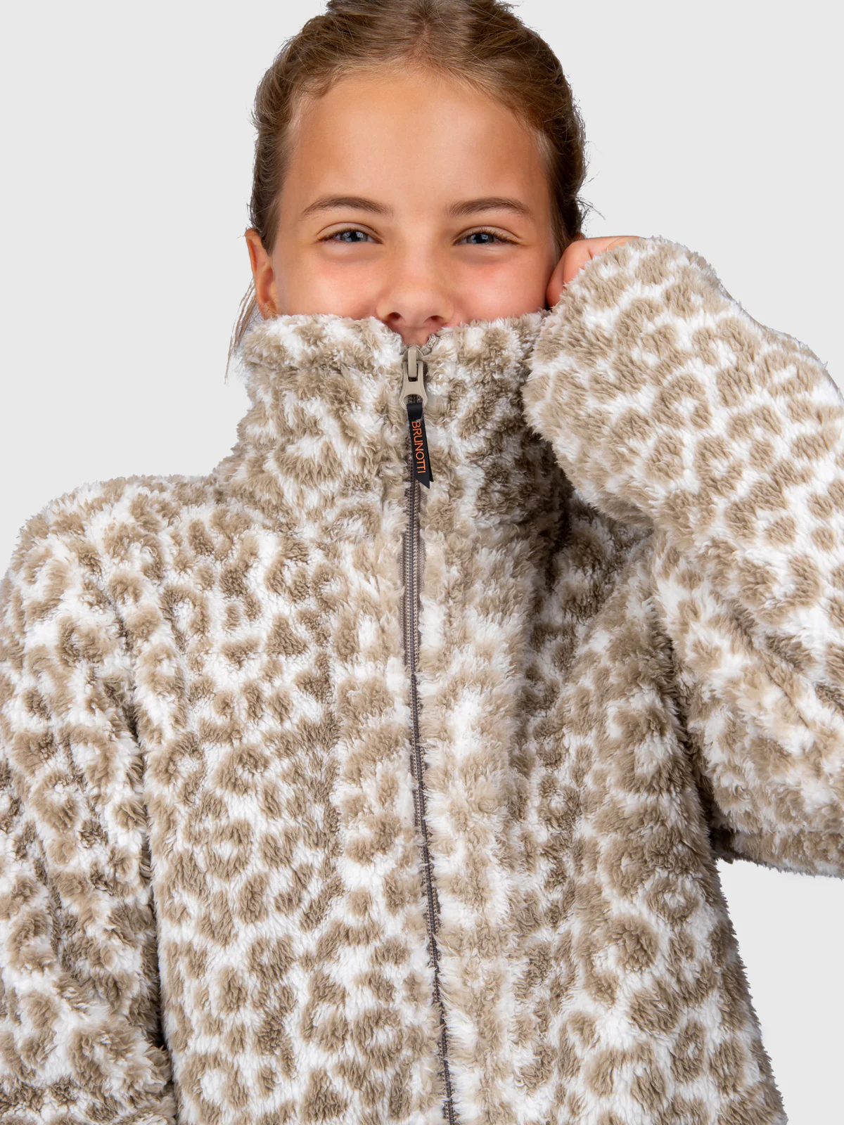 Kyoti-Print Girls Fleece | Leopard Snow - Image 6