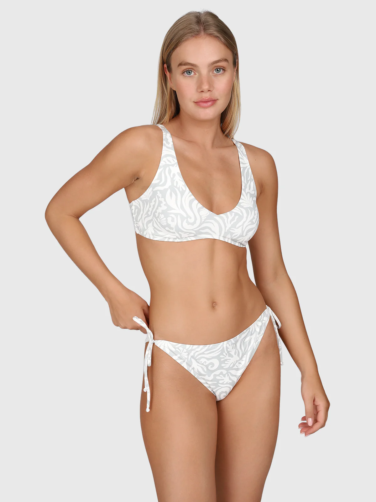 Lavinja-Print Women Bikini | Aqua Grey - Image 3