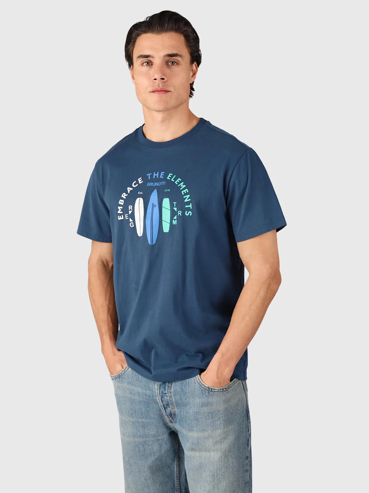 Leeway Men T-shirt | Night Blue - Image 4