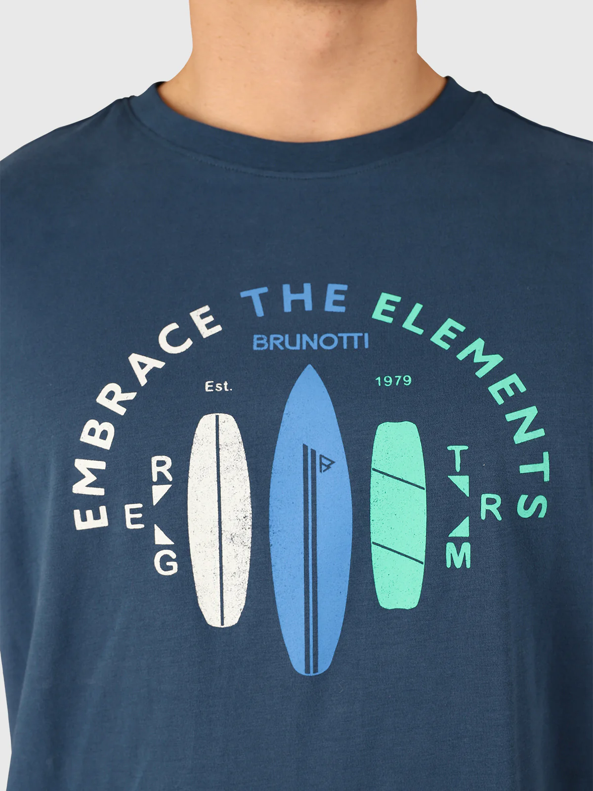Leeway Men T-shirt | Night Blue - Image 6