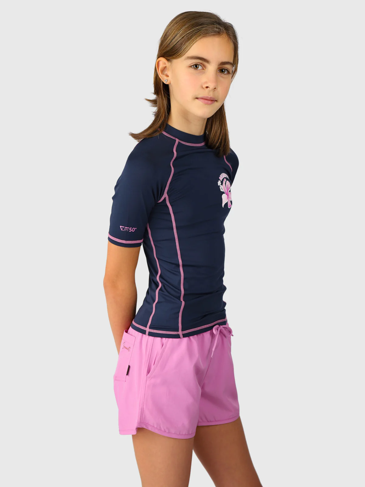 Lineas Girls Rashguard | Indigo Blue - Image 4