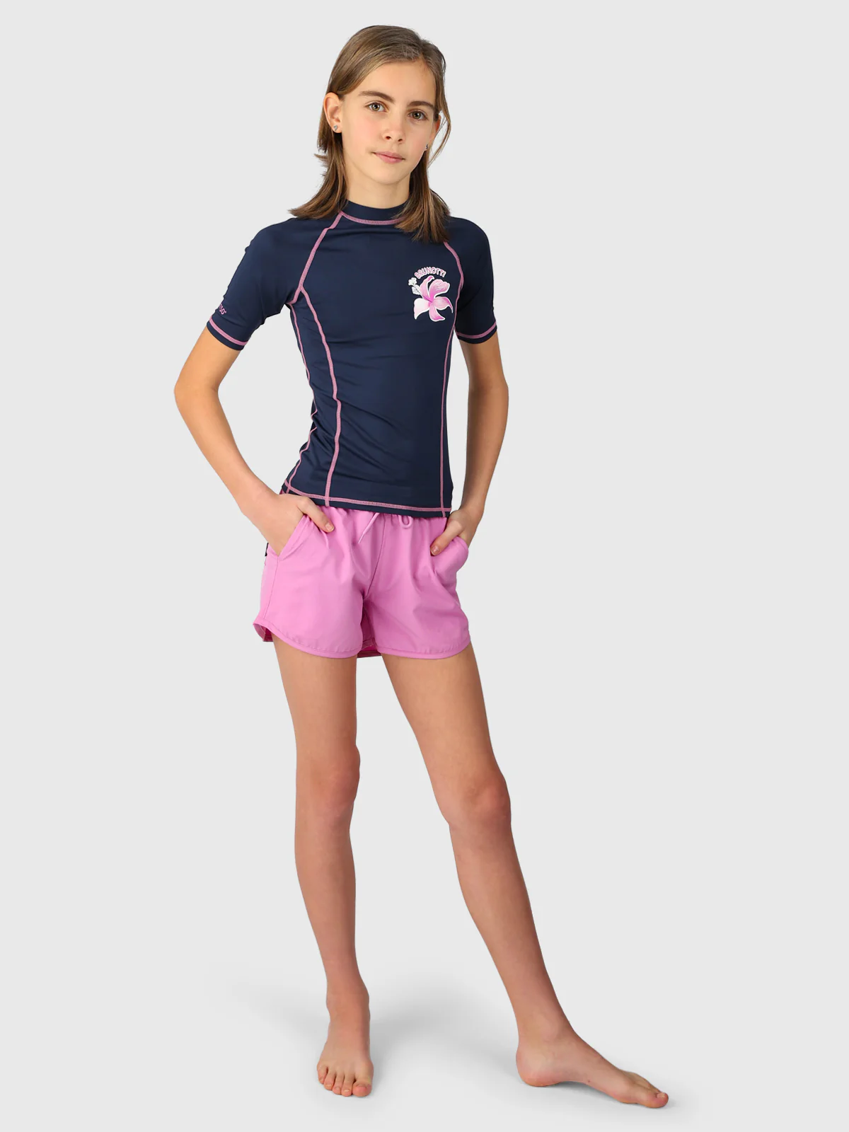 Lineas Girls Rashguard | Indigo Blue - Image 5