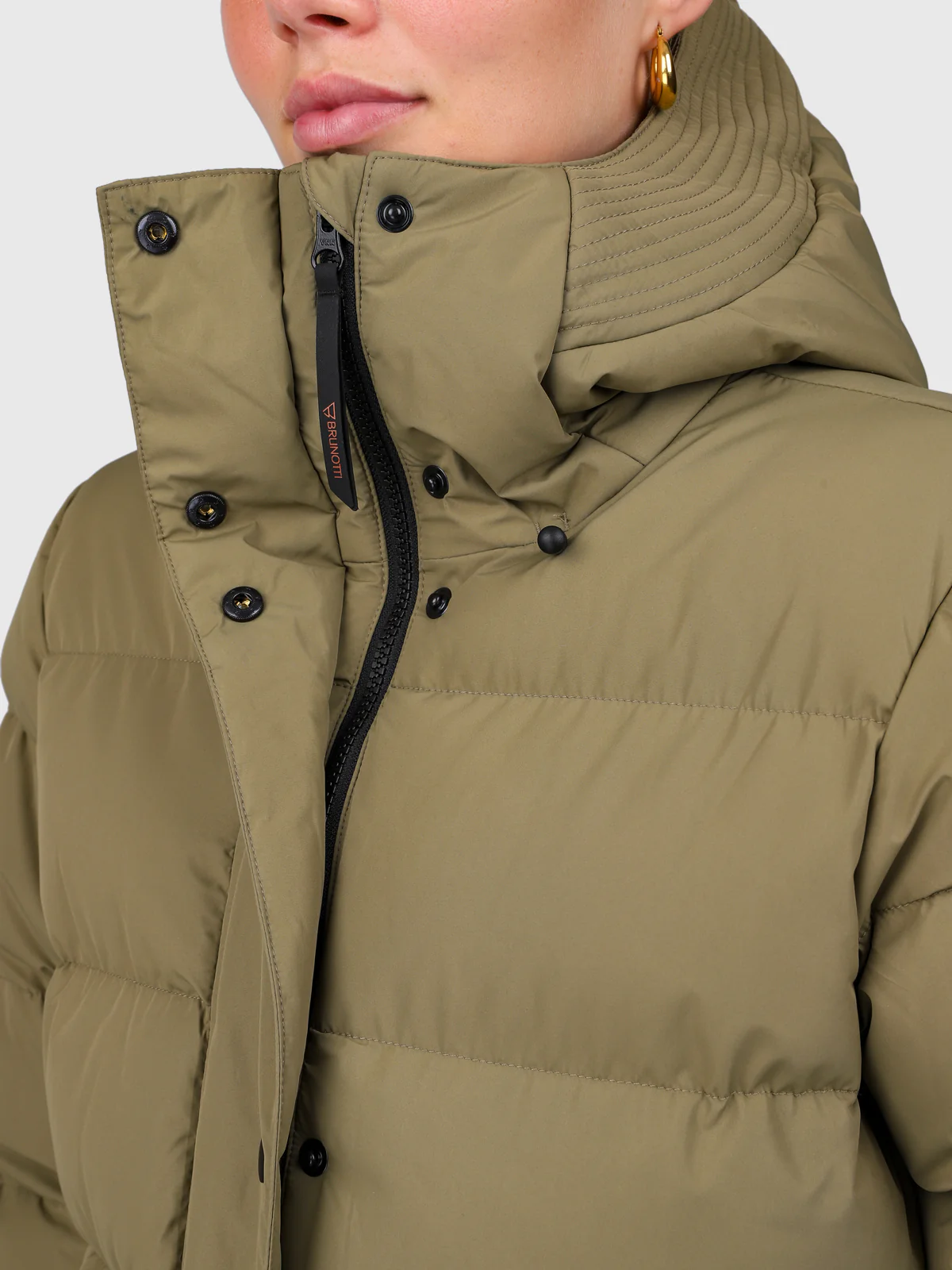 Madwell Women Puffer Jacket | Dusky Green - Image 10