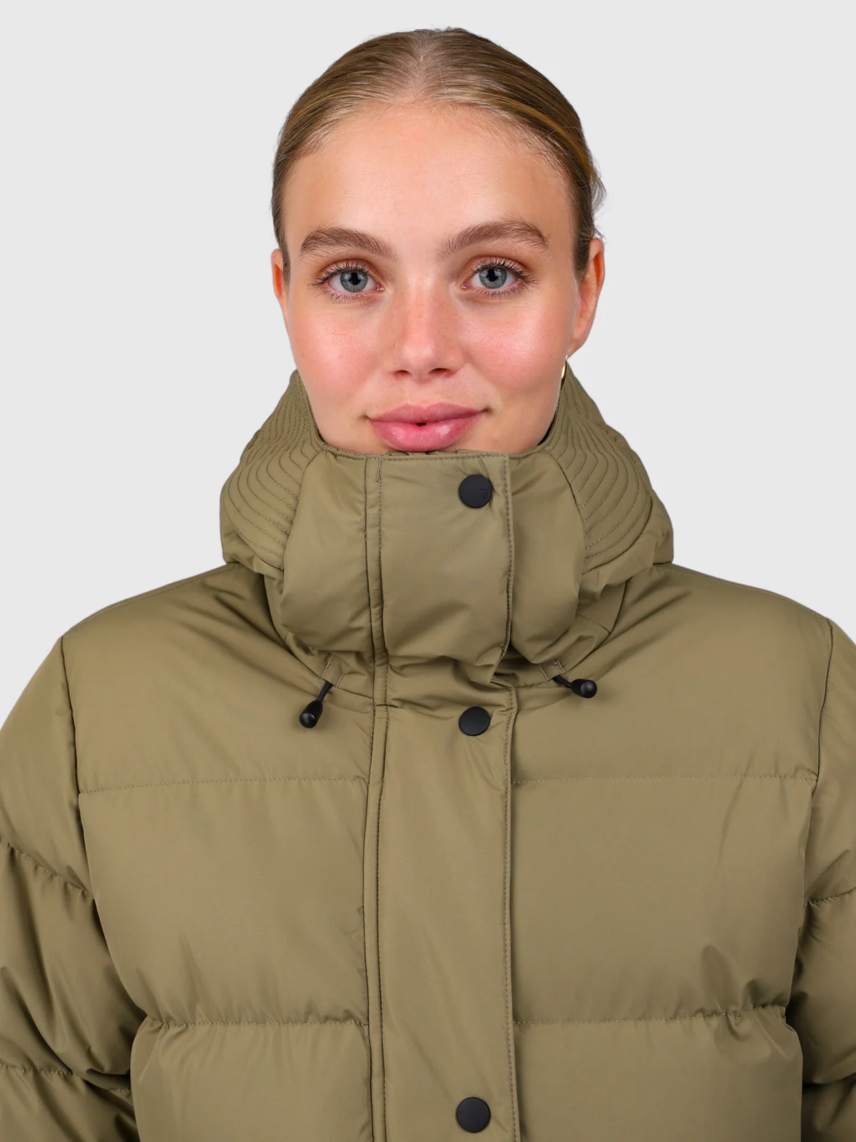 Madwell Women Puffer Jacket | Dusky Green - Image 11