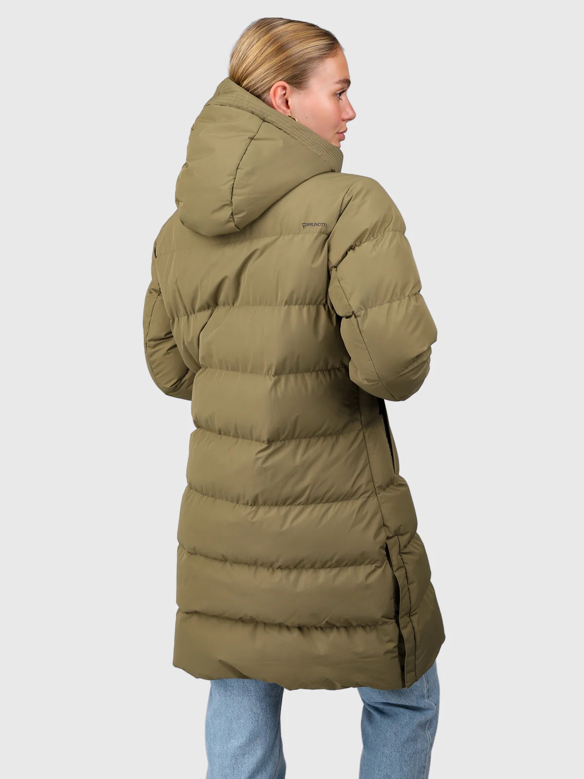 Madwell Women Puffer Jacket | Dusky Green - Image 2