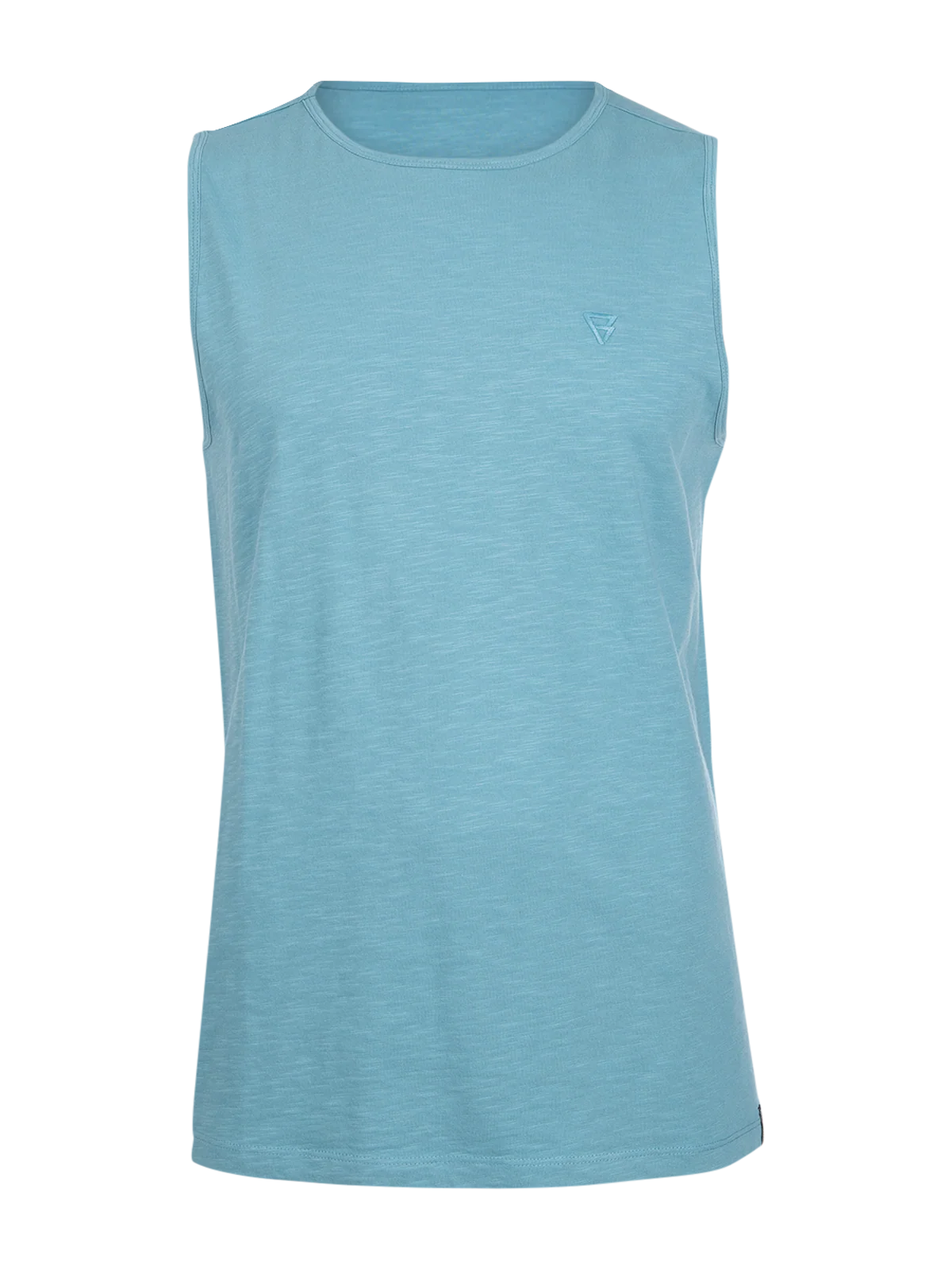 Malaku-Slub Men Singlet | Adriatic Blue - Image 7