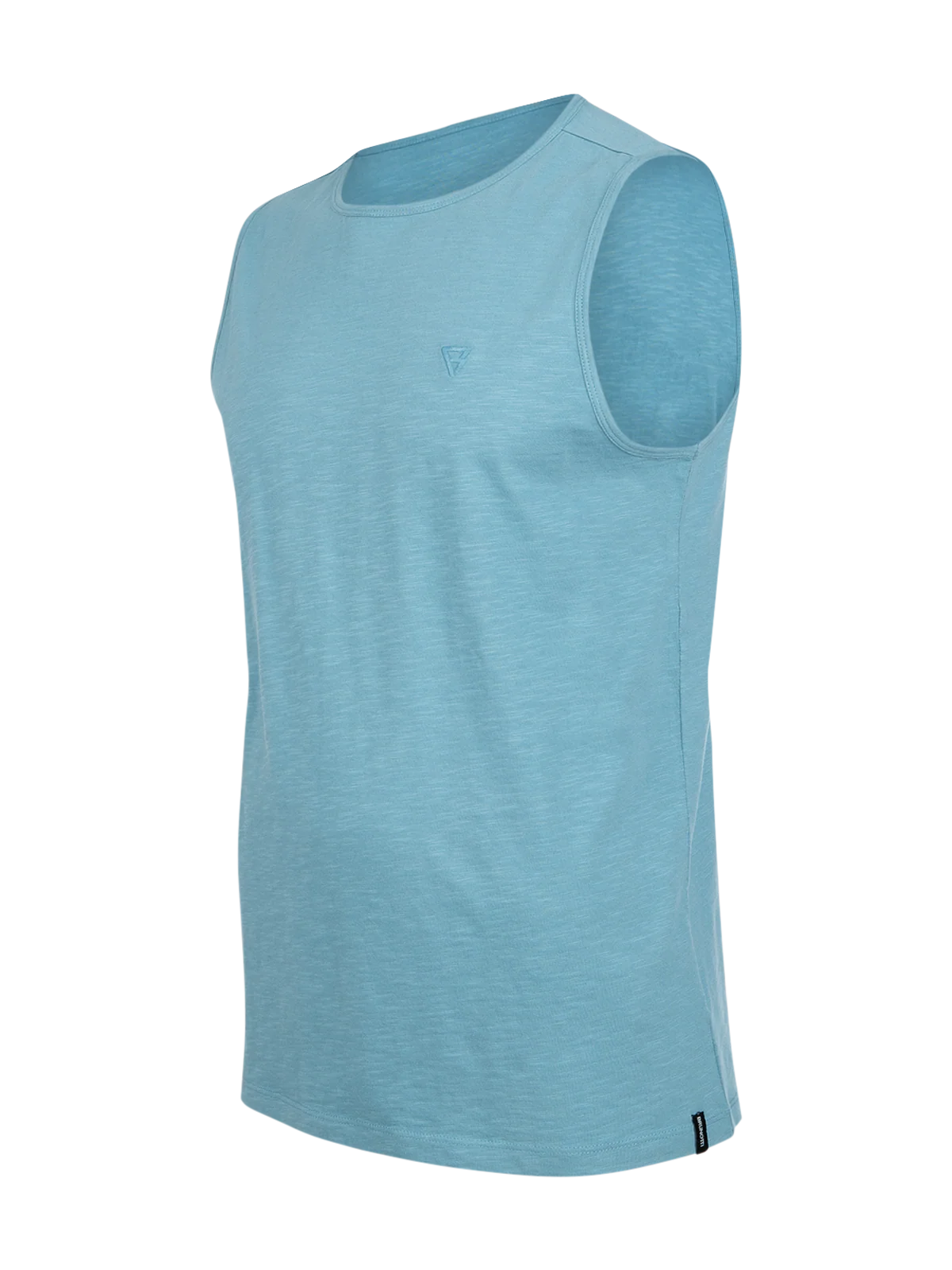 Malaku-Slub Men Singlet | Adriatic Blue - Image 9
