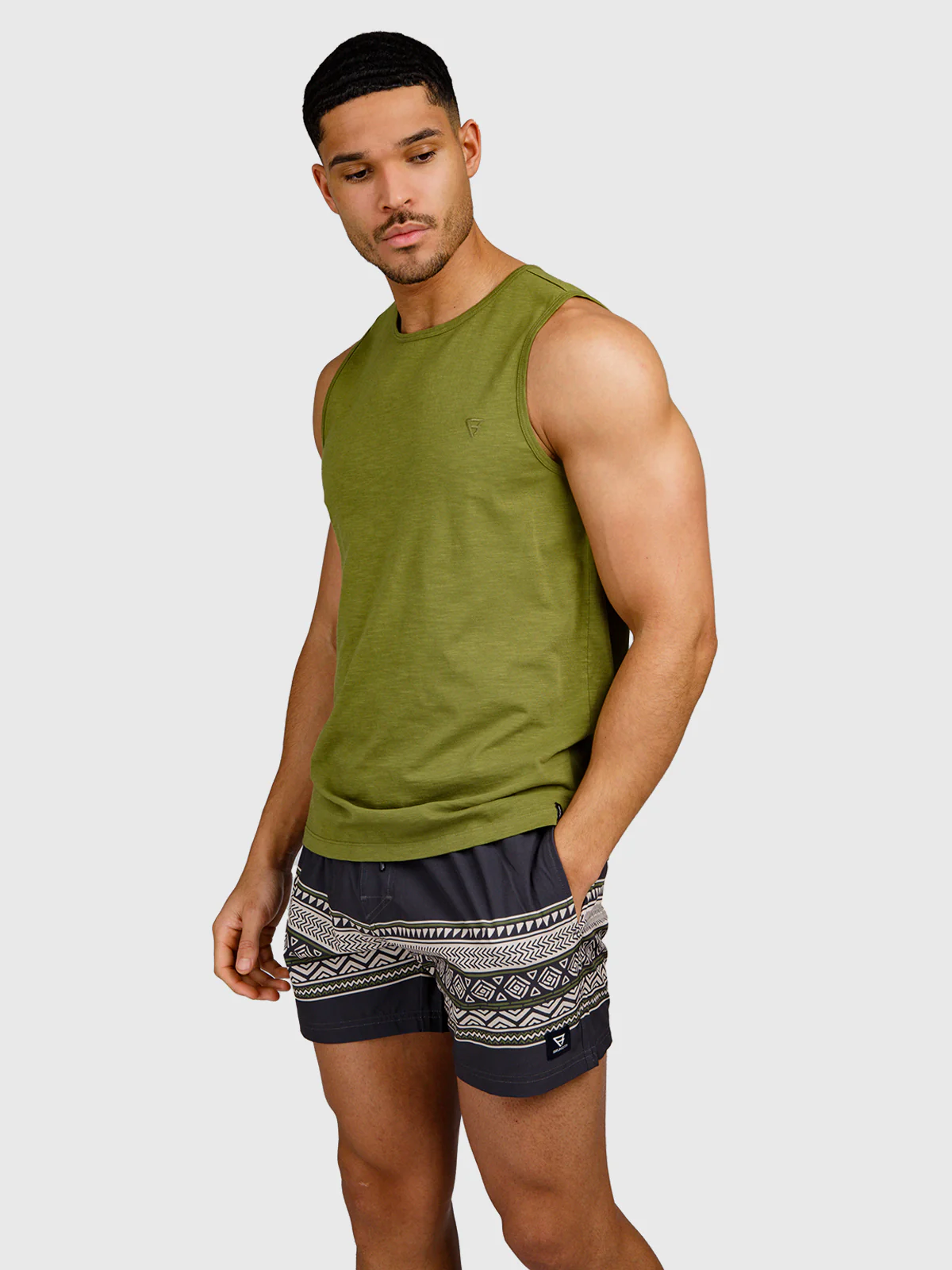 Malaku-Slub Men Singlet | Mayfly - Image 3