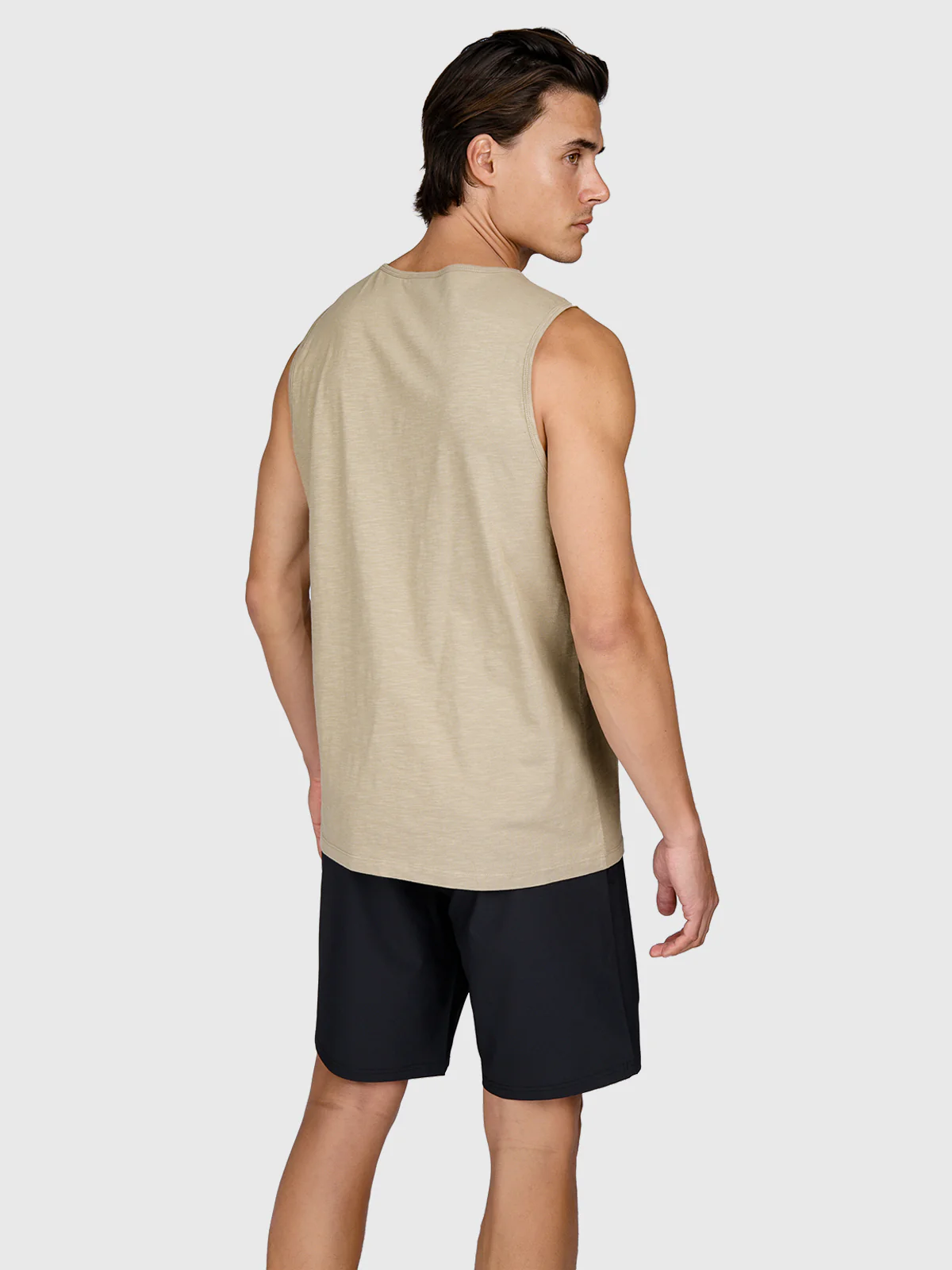 Malaku-Slub Men Singlet | Chinchilla - Image 2