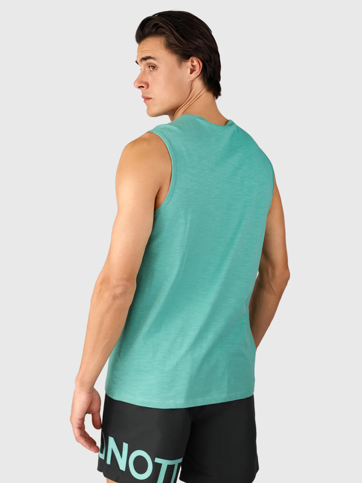 Malaku-Slub Men Singlet | Bottle Green - Image 2