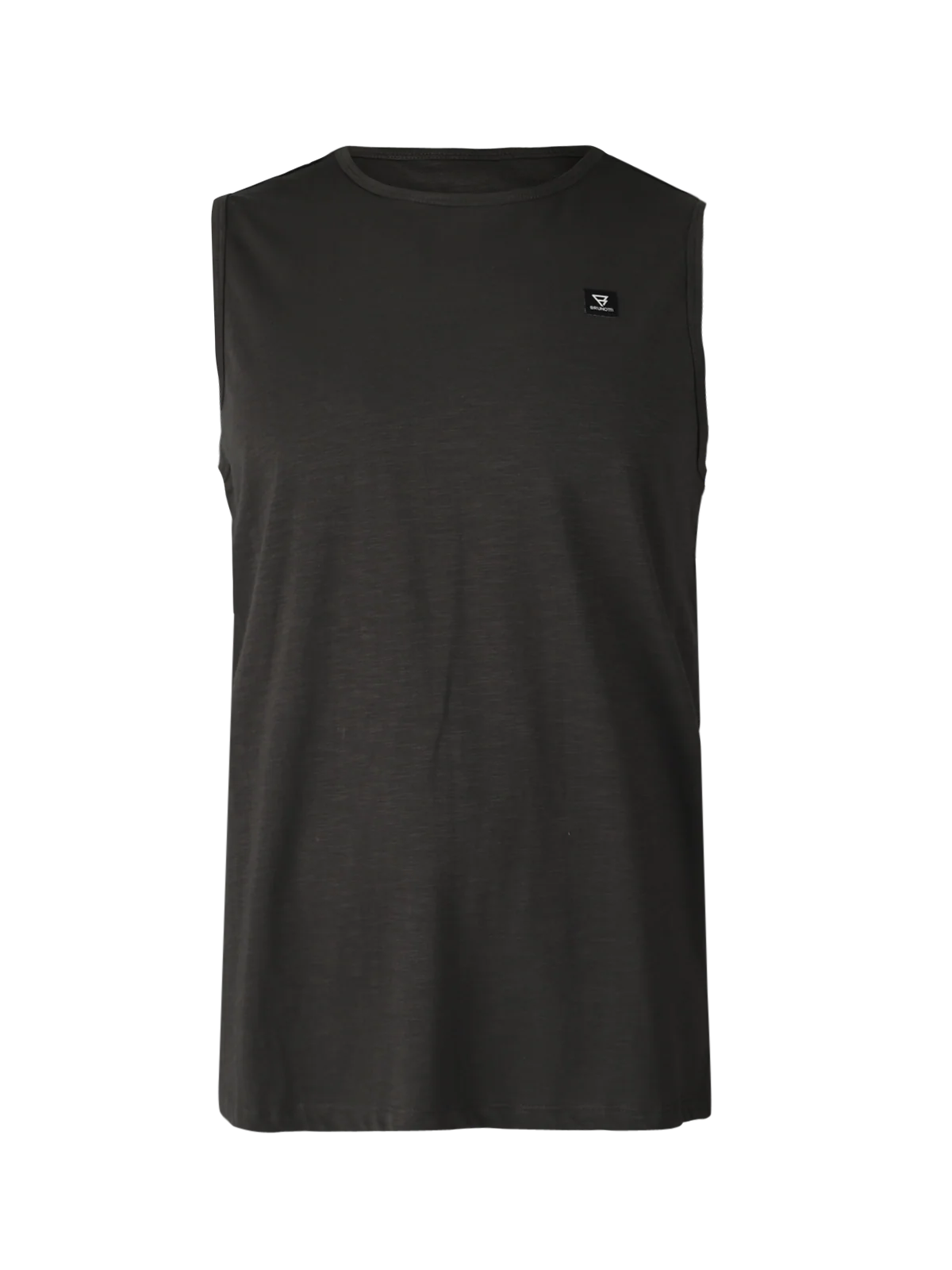 Malaku-Slub Men Singlet | Pirate Black - Image 7