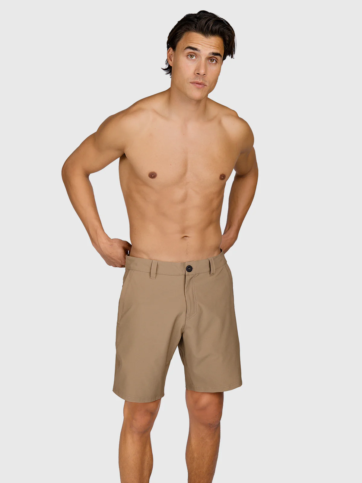 Marret Men Hybrid Shorts | Shitake - Image 5